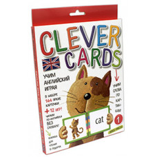 Карточки английских слов Clever Cards. Level 1