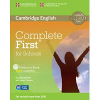 Учебник Complete First for Schools Student's Book with Answers with CD-ROM