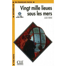 Книга Lectures en francais facile 1 Vingt Mille Lieues sous les mers Livre+CD