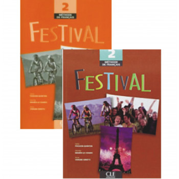 Комплект підручник та робочий зошит Festival 2 Livre de l'élève at Cahier d'exercices avec CD