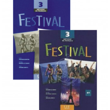 Комплект підручник та робочий зошит Festival 3 Livre de l'élève at Cahier d'exercices avec CD