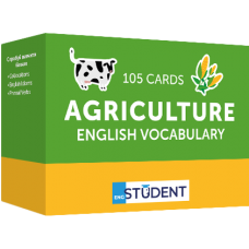 Карточки для изучения английских слов Agriculture English Vocabulary 105 карточек