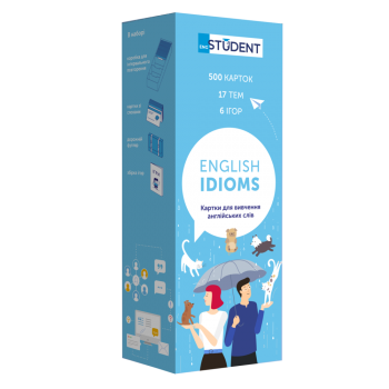 Карточки для изучения английских слов 500 карточек English Idioms (укр.)