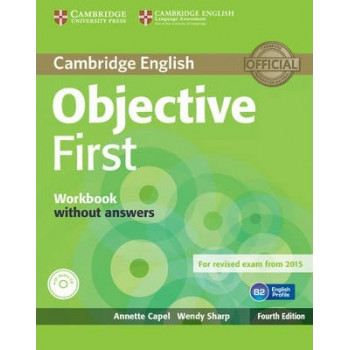 Рабочая тетрадь Objective First Fourth edition Workbook without  answers with Audio CD