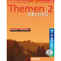 Учебник Themen aktuell 2 Kursbuch und Arbeitsbuch Lektion 6-10 + Audio-CD