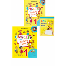 Комплект підручник та робочий зошит 1 клас Оксана Карпюк "English with Smiling Sam 1"