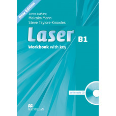 Рабочая тетрадь Laser 3rd Edition B1 Workbook with key and audio CD