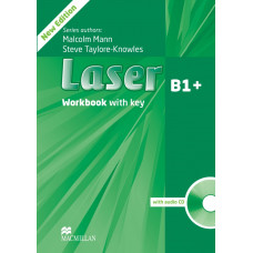Рабочая тетрадь Laser 3rd Edition B1+ Workbook with key and audio CD
