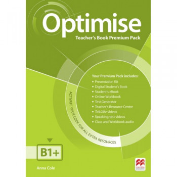 Книга для учителя Optimise B1+ Teacher's Book Premium Pack
