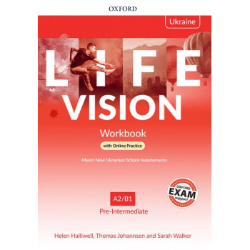 Рабочая тетрадь Life Vision Pre-Intermediate Workbook with Online Practice