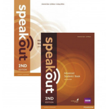 Комплект підручник та зошит Speakout 2nd Edition Advanced Student's Book and Workbook with Key