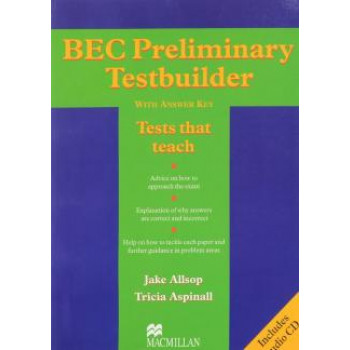 Книга BEC Preliminary Testbuilder with key and Audio CD