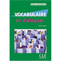 Книга Vocabulaire en dialogues niveau intermédiaire Livre avec CD