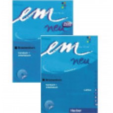 Комплект Em neu Brückenkurs Niveaustufe B1+ Kursbuch und Arbeitsbuch Lektion 1-5 und 6 -10
