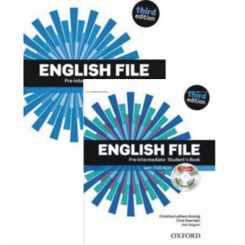 Комплект учебник и рабочая тетрадь English File 3rd Edition Pre-Intermediate Student's Book and Workbook with Key