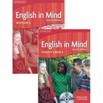 Комплект підручник та робочий зошит English in Mind 1 2nd Edition Student's Book with DVD-ROM and Workbook