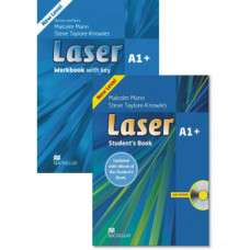 Комплект підручник та робочий зошит Laser 3rd Edition A1+ Student's Book with eBook Pack та Workbook with key and audio CD