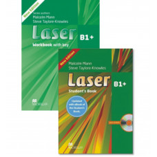 Комплект підручник та робочий зошит Laser 3rd Edition B1+ Student's Book with eBook Pack та Workbook with key and audio CD