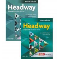 Комплект учебник и рабочая тетрадь New Headway Fourth Edition Advanced Student's Book and Workbook with Key