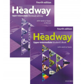  Комплект підручник та робочий зошит New Headway Fourth Edition Upper-Intermediate Student's Book and Workbook with Key