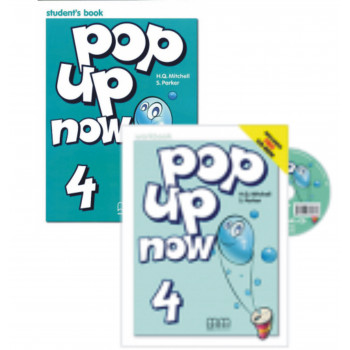 Комплект учебник и рабочая тетрадь Pop up Now 4 Student's Book and Workbook with CD-ROM 