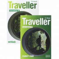  Комплект підручник та робочий зошит Traveller Intermediate B1 Student's Book and Workbook with CD-Rom