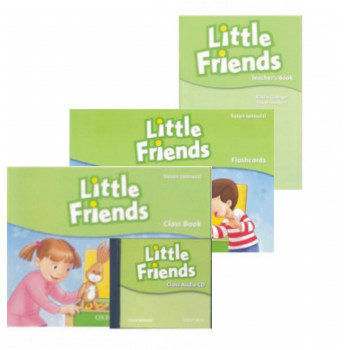 Комплект учебник, книга для учителя, карточки и диски Little Friends Class Book, Teacher’s Book, Flashcards and Audio CD