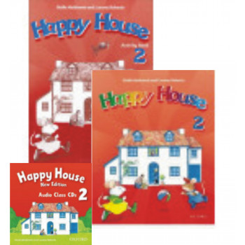 Комплект учебник, рабочая тетрадь и диски Happy House 2 ClassBook and Activity Book and Audio CD