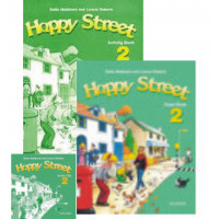 Комплект учебник, рабочая тетрадь и диски Happy Street 2 Class Book and Activity Book and Audio CD 