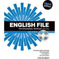 Рабочая тетрадь English File 3rd Edition Pre-Intermediate Workbook with Key