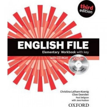 Рабочая тетрадь English File 3rd Edition Elementary Workbook with Key